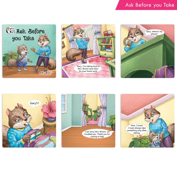 Valuable Life Lessons: Jolly Kids Good Going Gary Character Building English Short Stories Set of 12 Books for Children Teach Good Habits, Manners, Punctuality, Moral Values